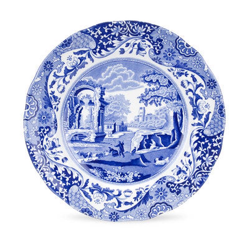 Blue Italian Salad Plate