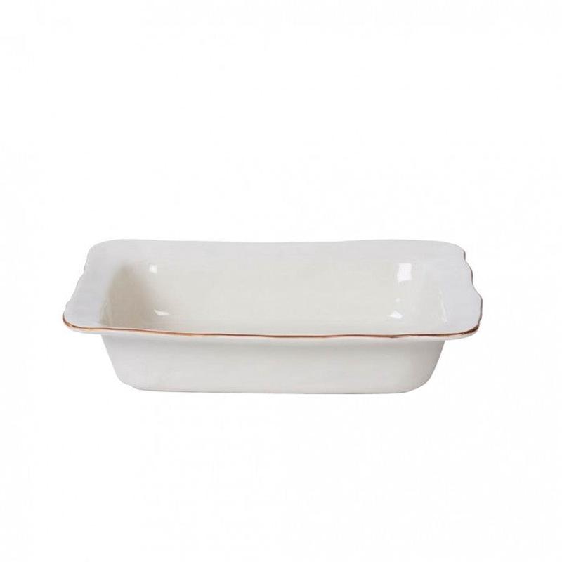 Cantaria Small Rectangular Baker White