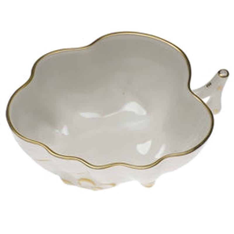 Golden Edge Deep Leaf Dish