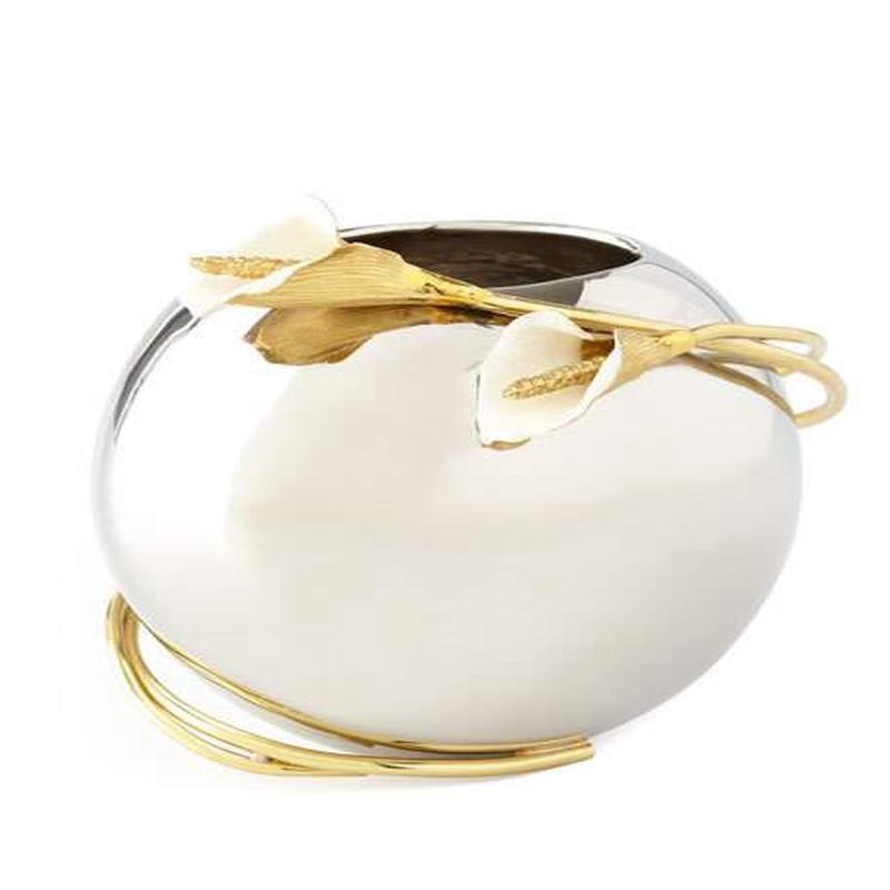 Calla Lily Rose Bowl Vase