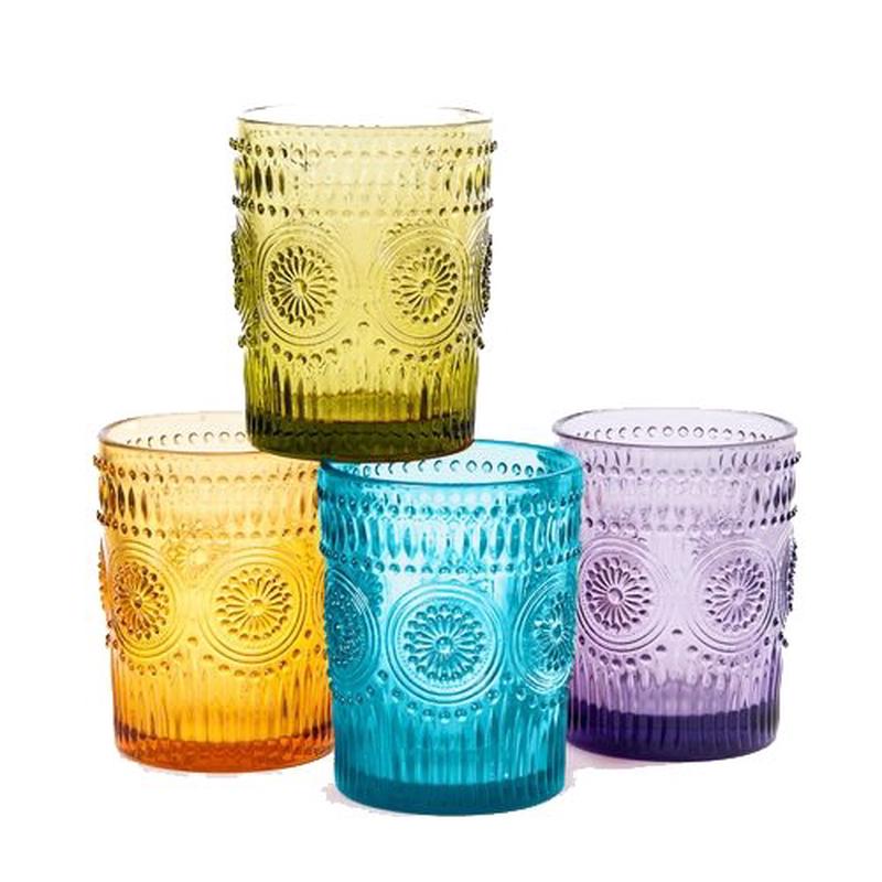 Vintage Color Glass Tumbler