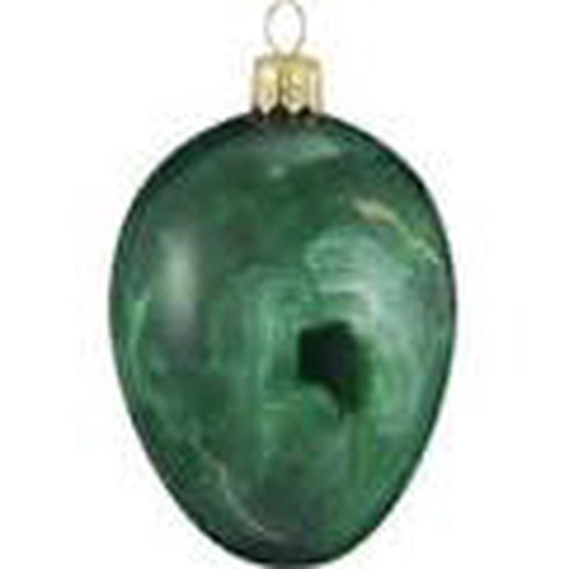 Egg Ornament Malachite