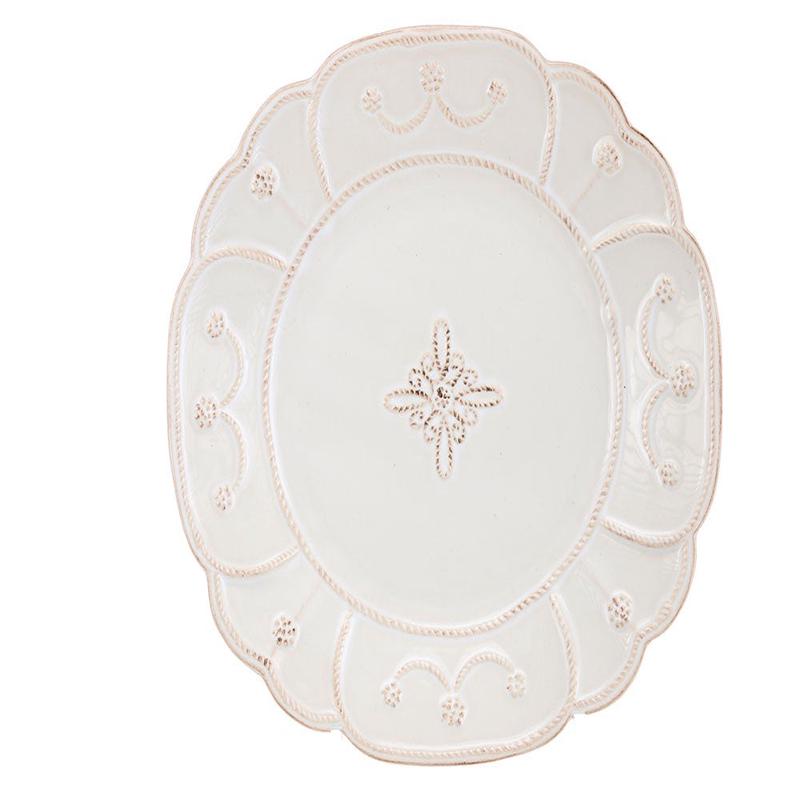 Jardins du Monde Whitewash Dessert/Salad Plate Set of 2