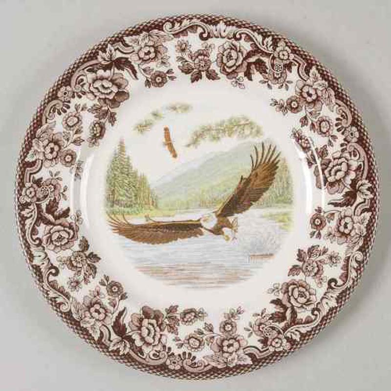 Woodland Salad Plate Bald Eagle Set of 2