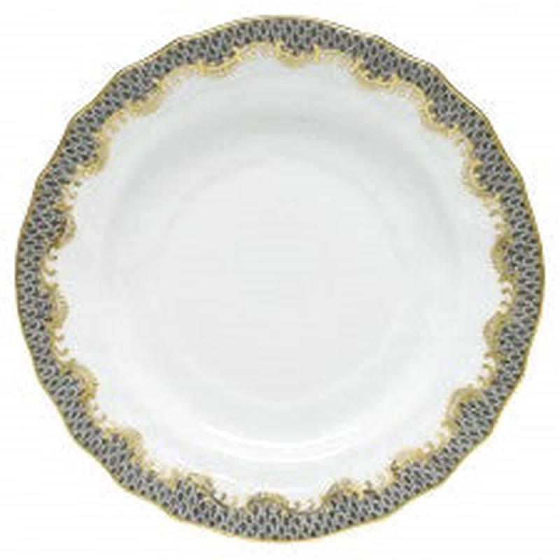 Fish Scale Bread and Butter Plate Gray