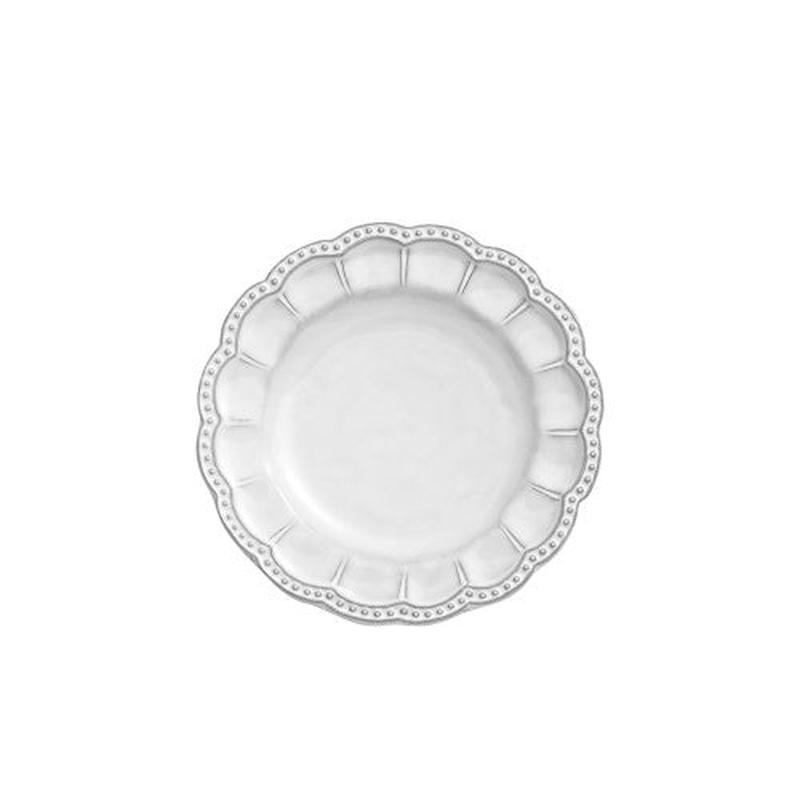 Bella Bianca Beaded Bread Plate Set of 2