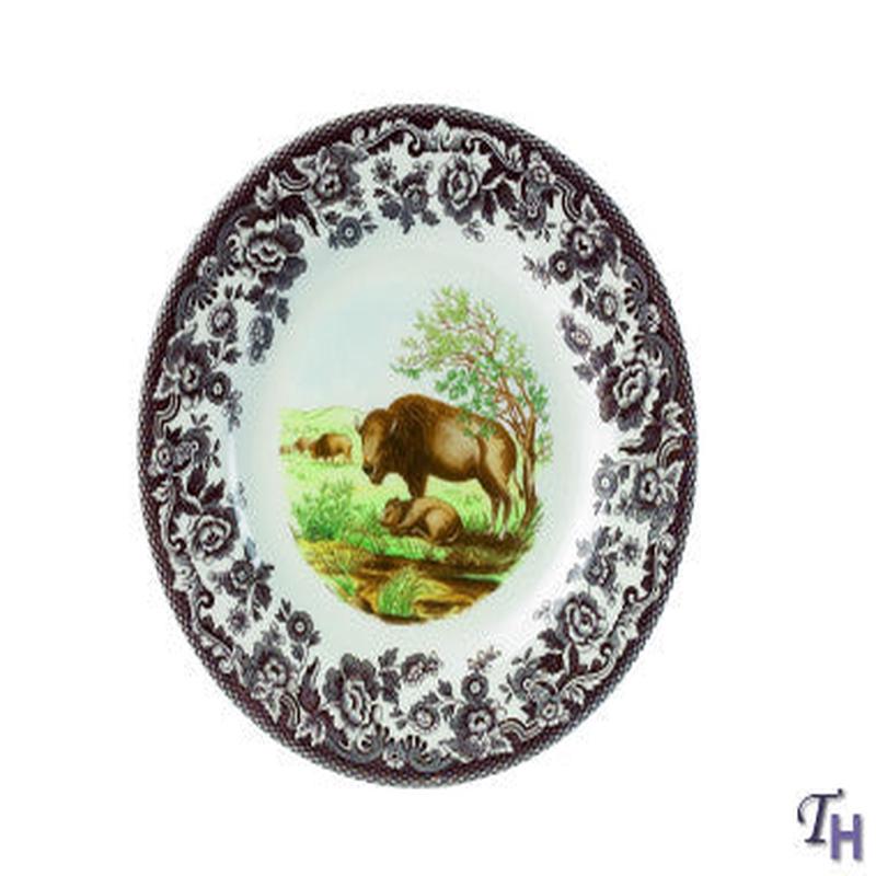 Woodland Salad Plate Bison