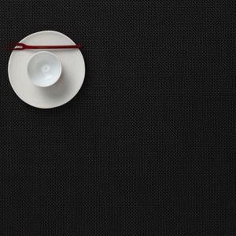 Mini Basketweave Placemat Rect Black