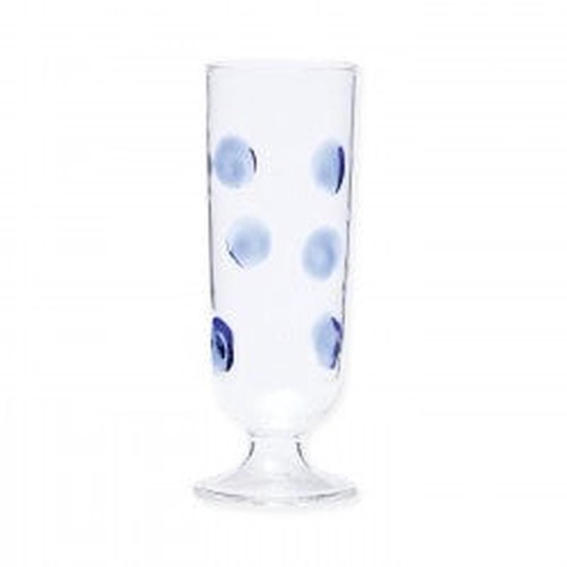 Drop Champagne Glass Blue