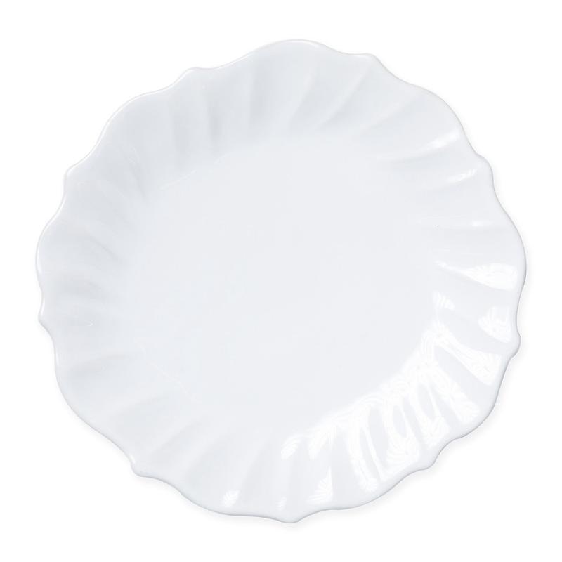 Incanto Stone White Ruffle Dinner Plate Set of 3