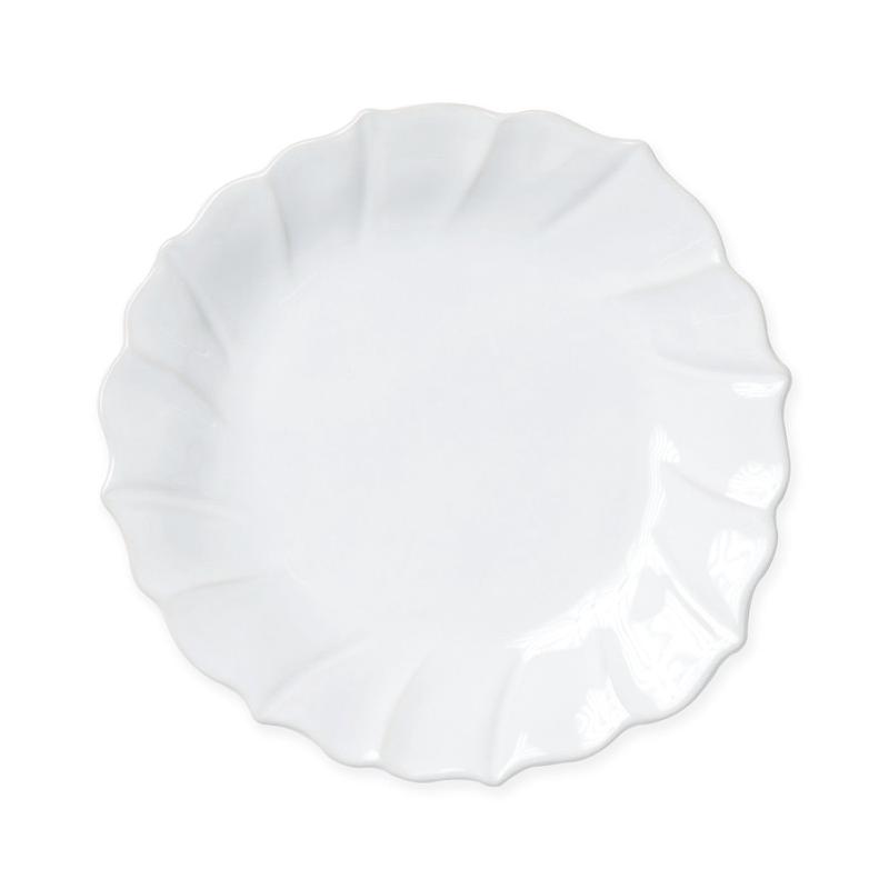 Incanto Stone White Ruffle Salad Plate Set of 3