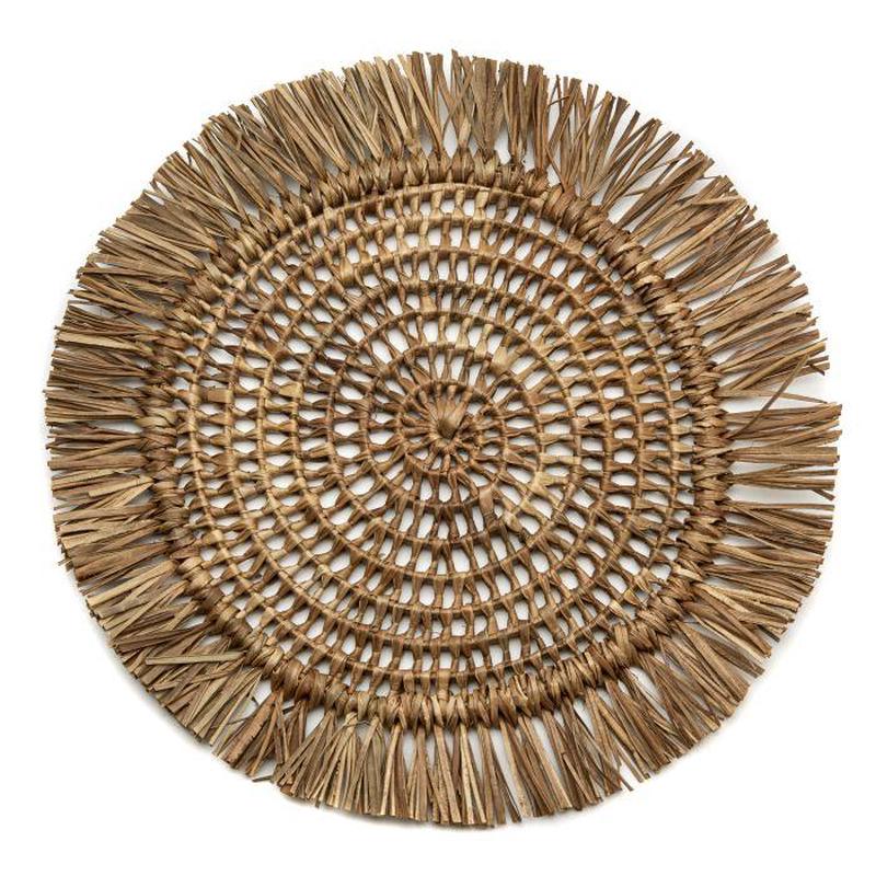 Fringed Raffia Placemat Set of 4