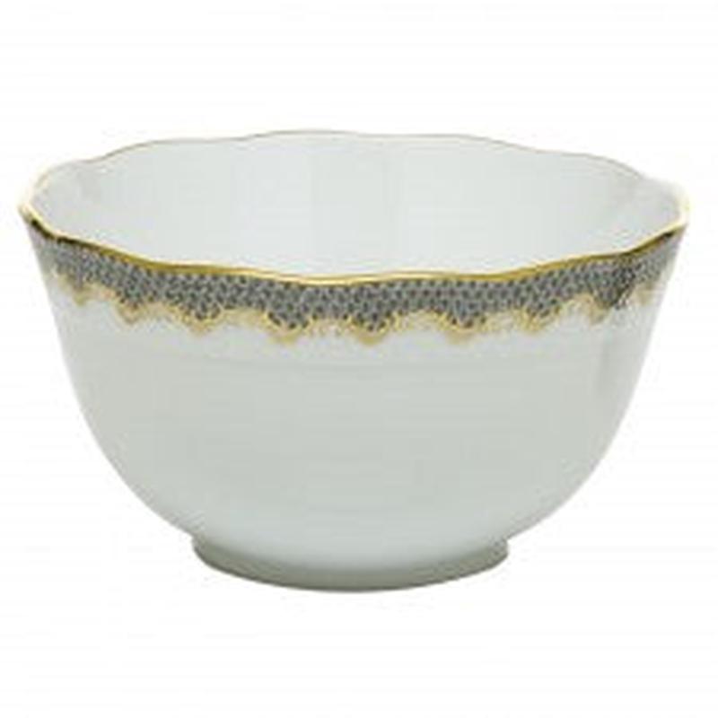 Fish Scale Round Bowl Gray