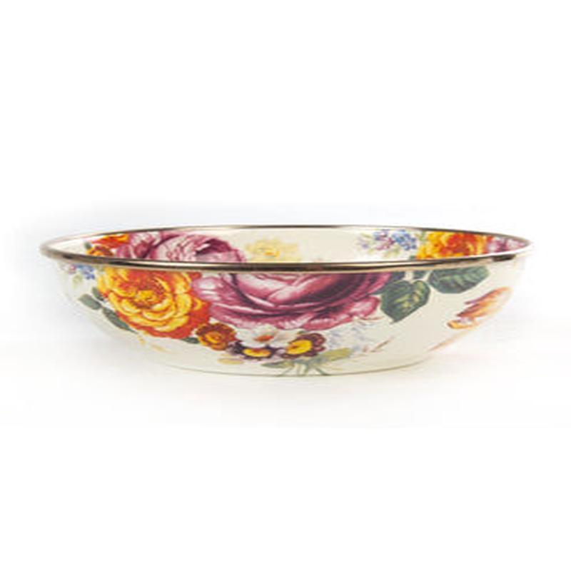 Flower Market Everyday Bowl White