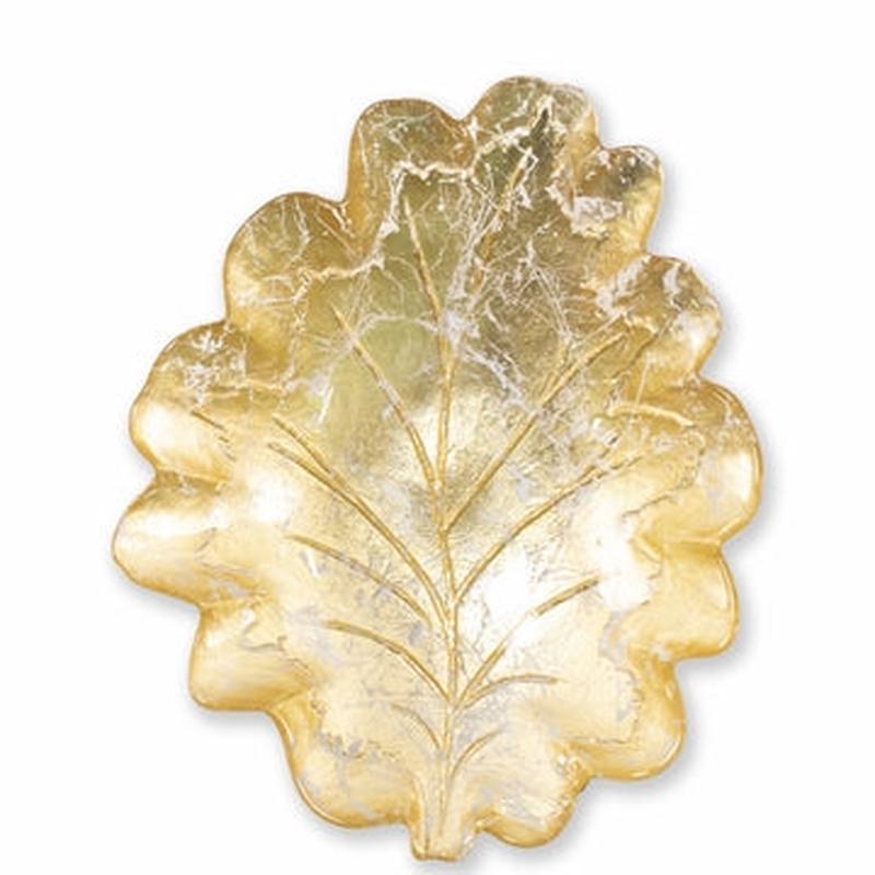 Moon Glass Leaf Medium Bowl