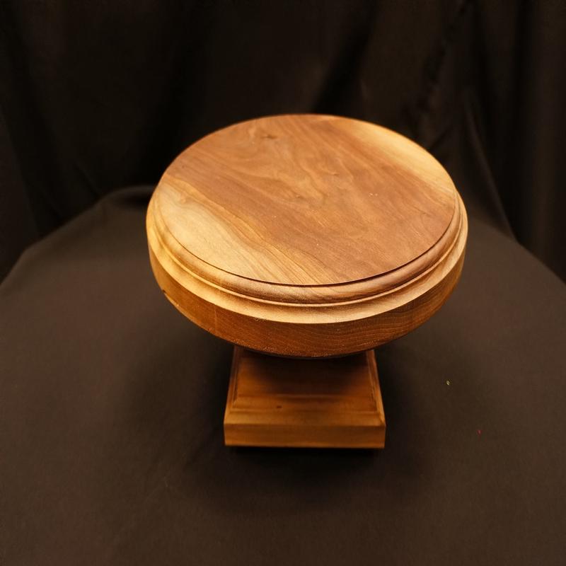 Cake Stand Wood Walnut