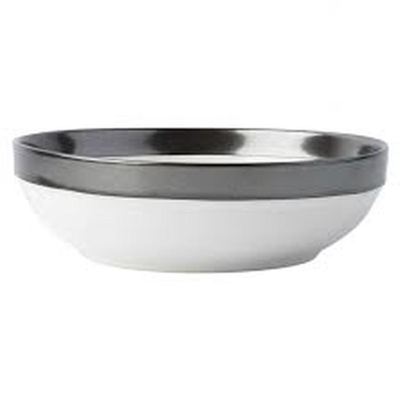 Emerson White Pewter Coupe Bowl Set of 2