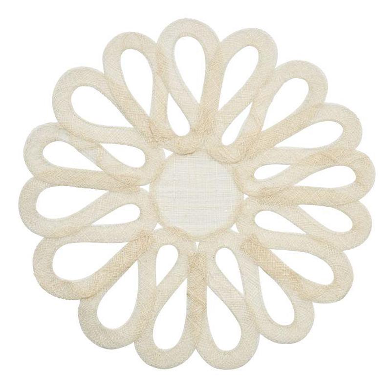 Looped Sinamay Placemat Ivory Set of 5