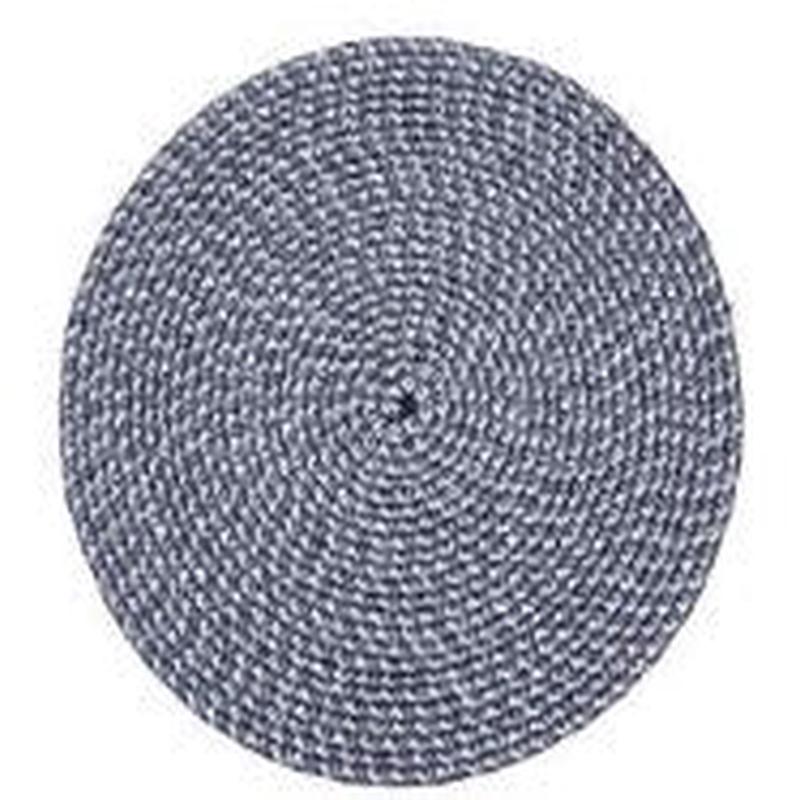 Eyelet Weave Placemat Navy Set of 4