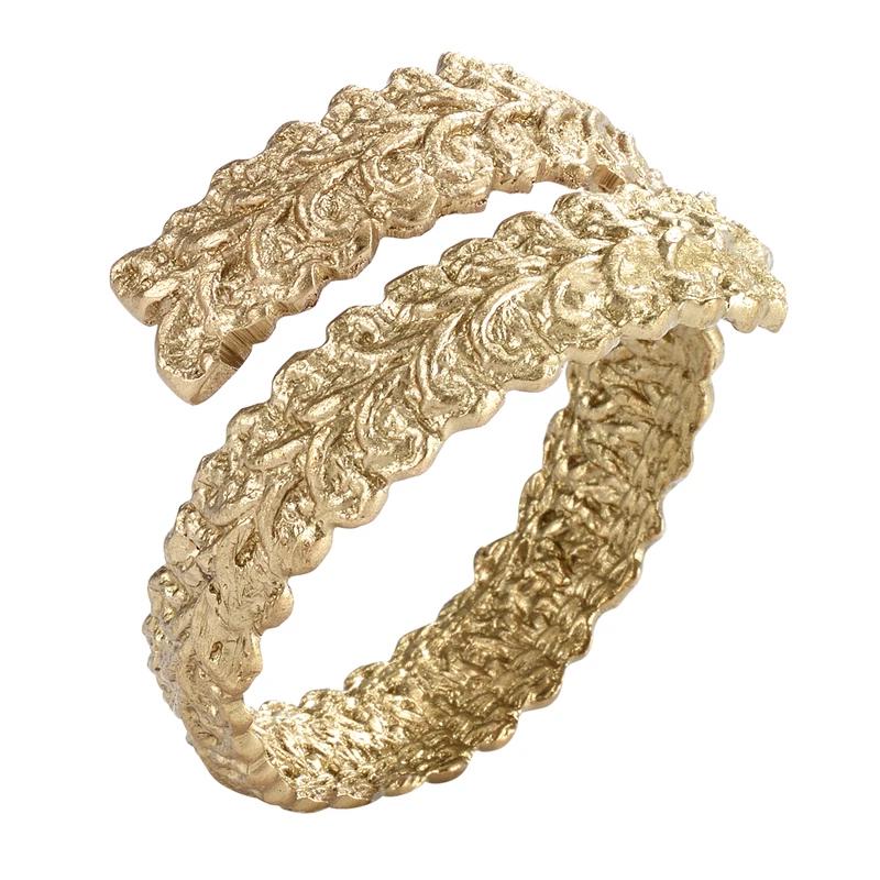 Hellenic Wrap Napkin Ring Gold Set of 2