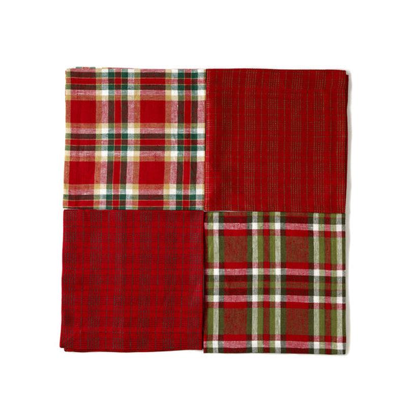 Holiday Madras Napkin Avocado Set of 6